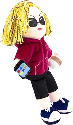 Miniatura 7 de Taylor Toy Karen Marioneta de mano, marionetas de mano divertidas para niños y adultos, regalo divertido de elefante blanco, relleno de calcetines,