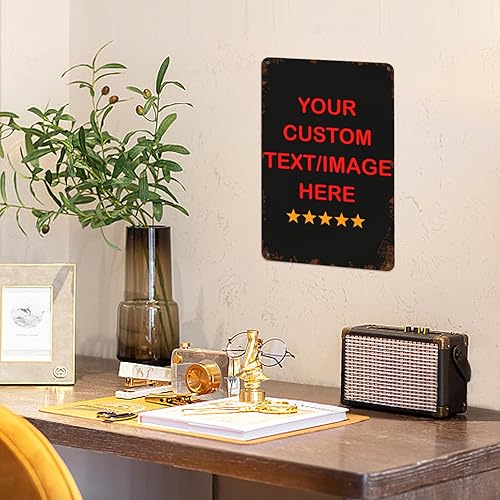 Miniatura 4 de Generic Letreros de metal personalizados de acrílico de 8 x 12 pulgadas, letreros para estacionamiento exterior, letreros personalizados de estaño,