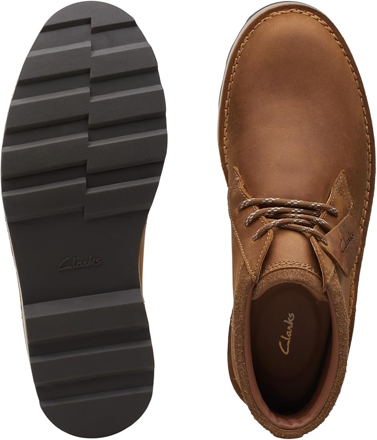 Amazon.com | Clarks Corston DB Waterproof Brown Leather Waterproof