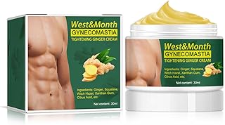 SoliPac Gynecomastia Tightening Ginger Cream, Tightening Ginger Cream,30/50ml Ginger Cream for Adults,Tightening Ginger Cream for men's chest (30ml -1Pc)