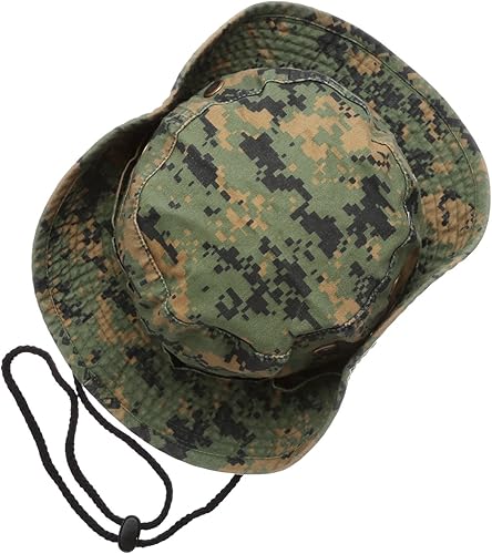 Miniatura 4 de Sombrero de cubeta para verano, para exteriores, para pescar, de safari, de caza, con correa ajustable