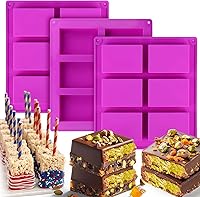 Vista 10 de Palksky (2 piezas) Barra rectangular de granola de 8 cavidades, molde de silicona, moldes de barra de nutrición/cereales, barra de energía