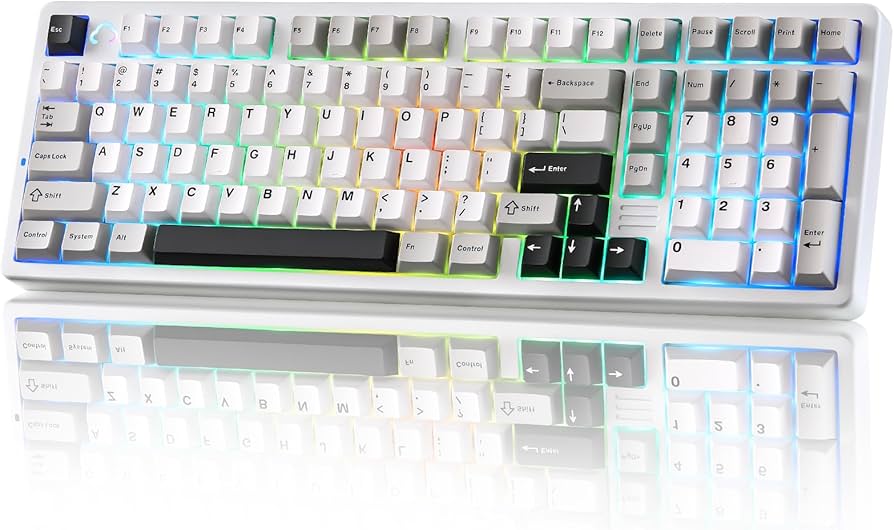 Amazon.com: YUNZII AL98 QMK/VIA Wireless Mechanical Gaming