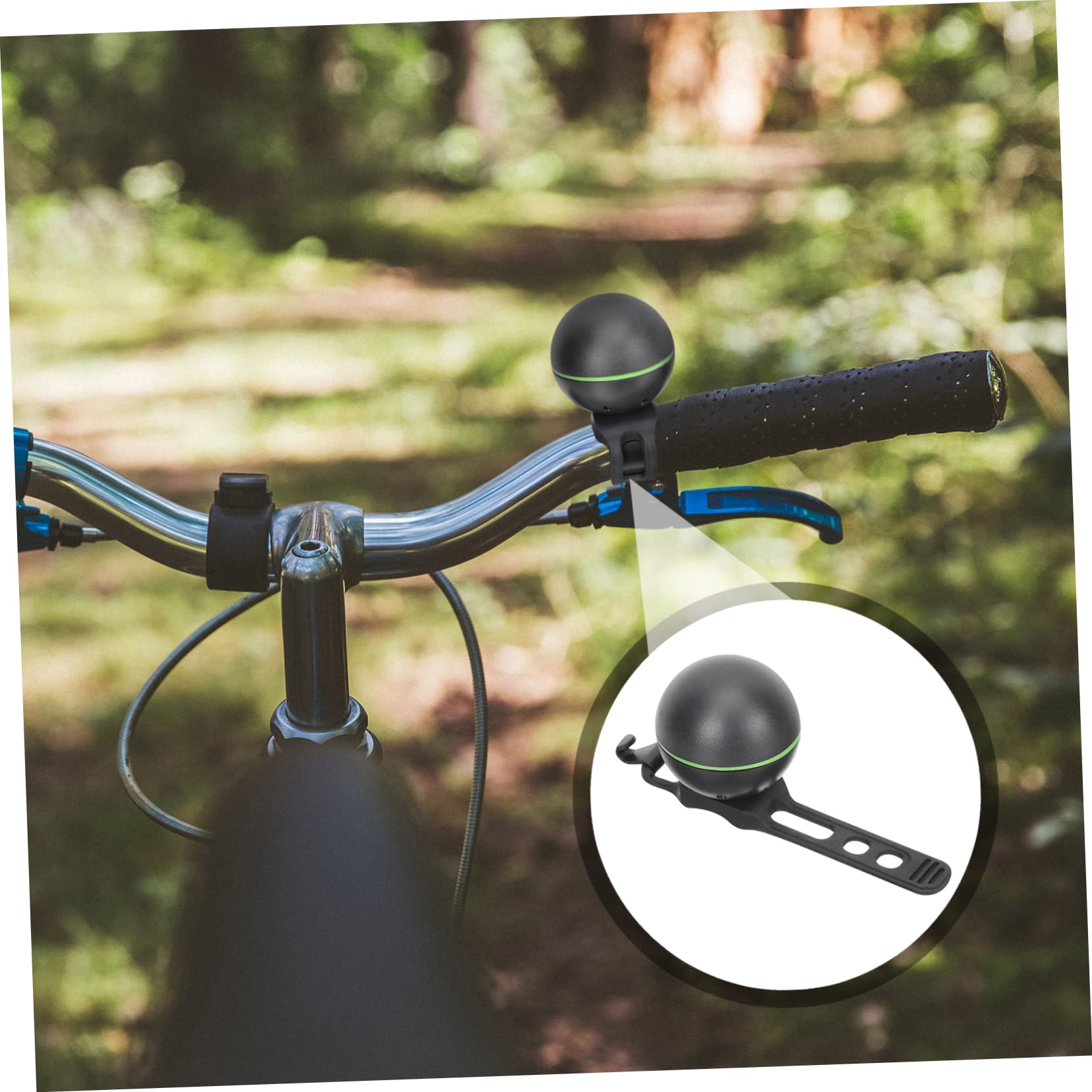 BESPORTBLE Lot De 4 Sonnettes De Guidon Électroniques pour Vélo De Montagne Très Puissantes avec Sangle en Silicone pour Cyclisme en Plein Air Accessoires De Sécurité
