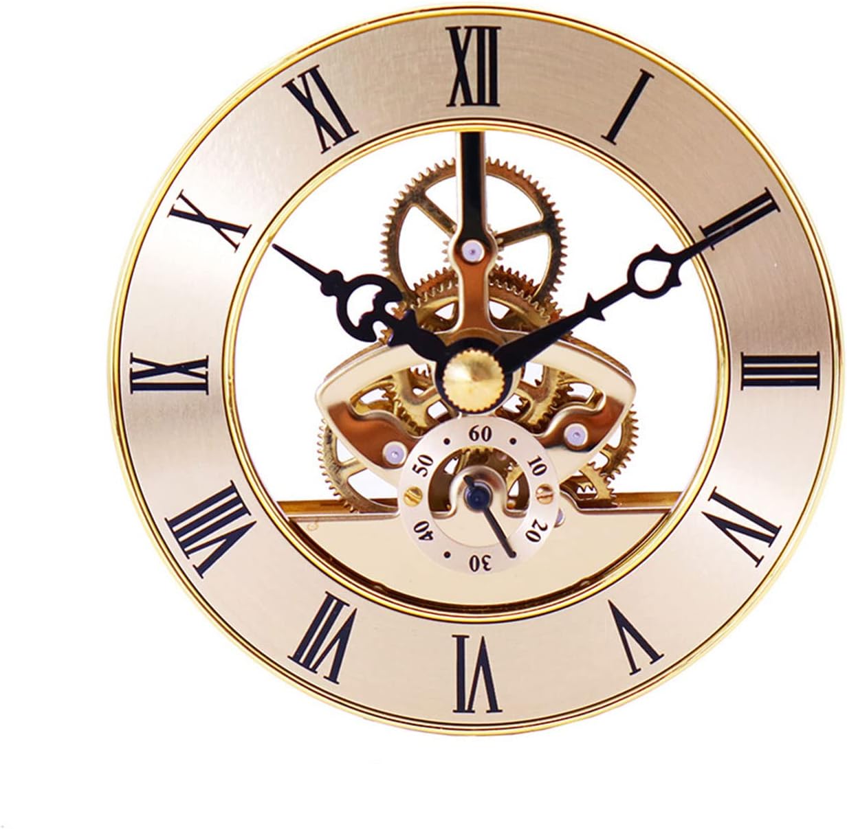 Wall Clock, Wall Timer, Retro Gear Movement Metal Perspective Table Clocks Accessories for Handmade Hanging Clocks Replacement Part
