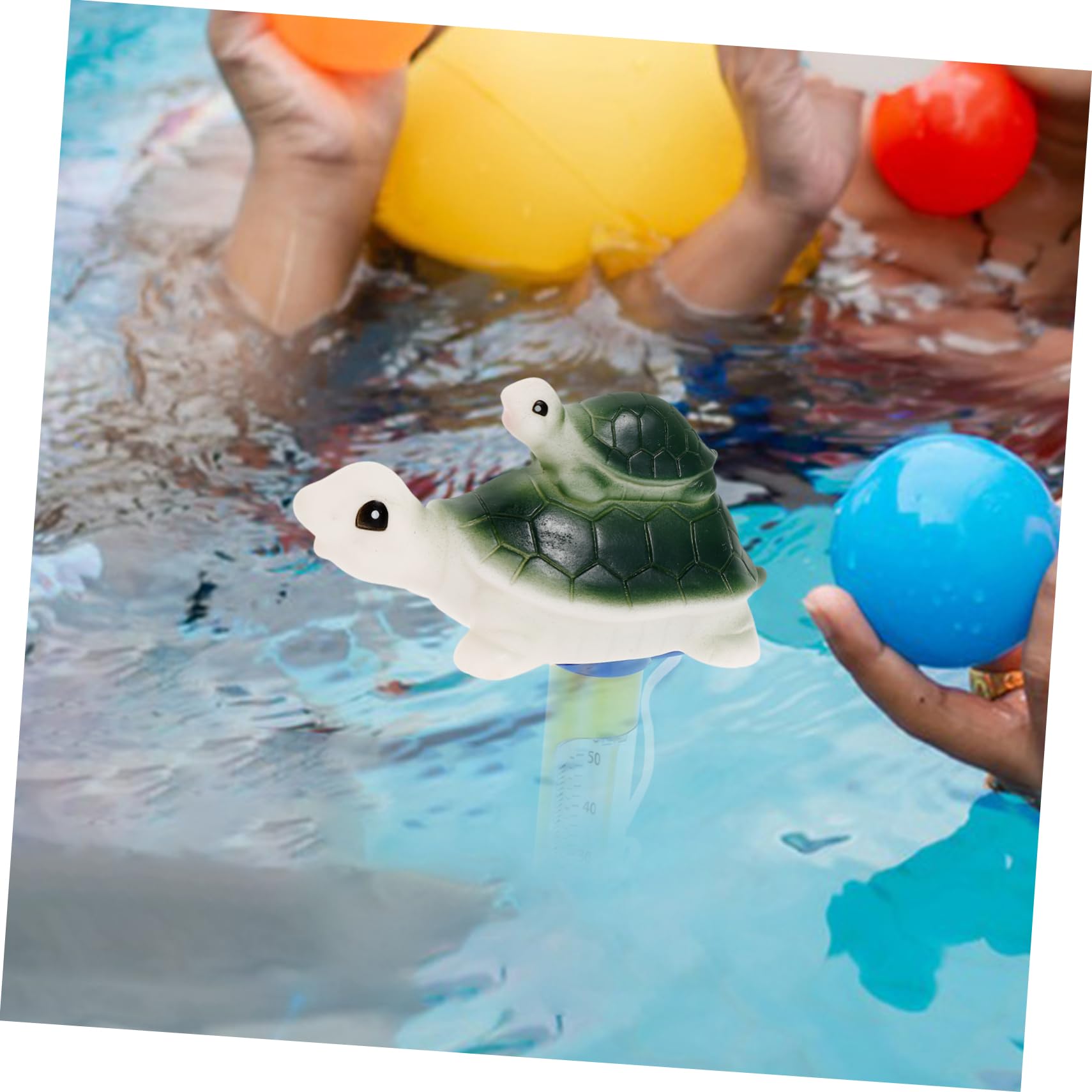 5 Pièces Thermomètre Flottant de Tortue Thermomètre de Température pour Spa Aquariums Design Durable Mesure Précise pour Bébés