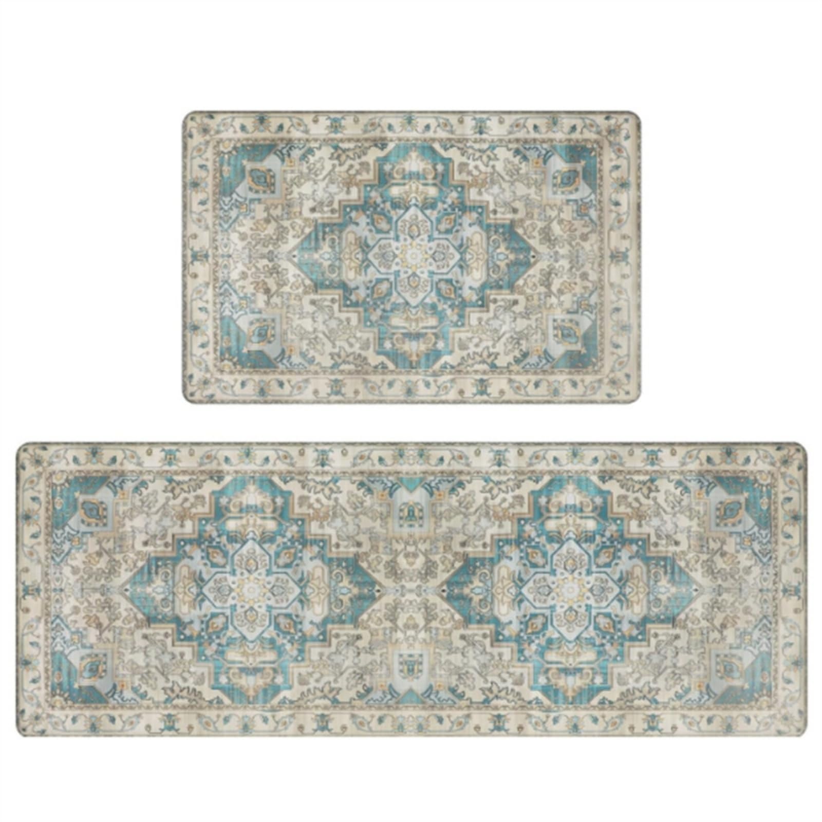Alfombra cocina 50x80cm vinílica gris verde lavable con propiedades anti fatiga y antideslizante