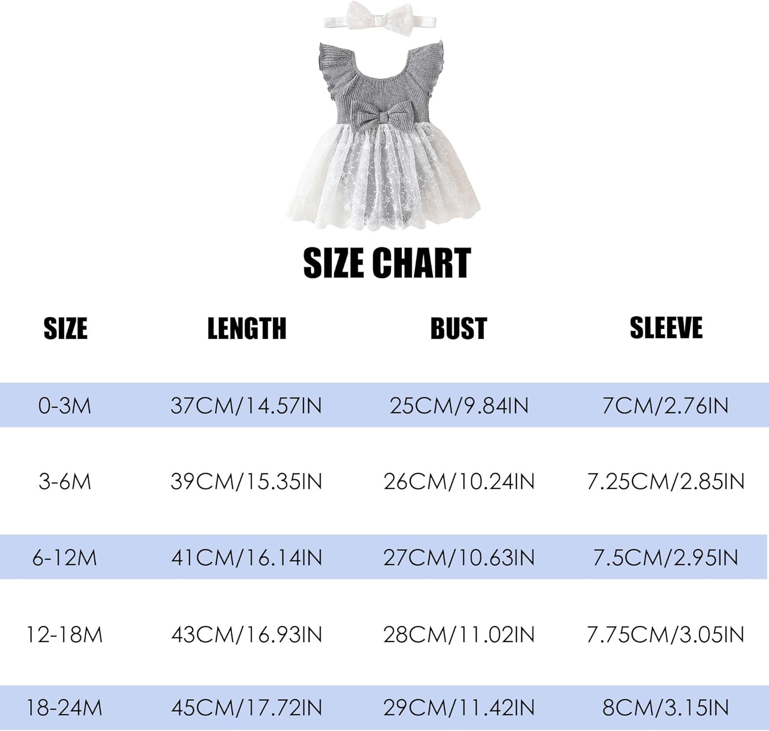 Baby Girl Romper Dress Ribbed Newborn Lace Boho Tutu Dresses Headband Baptism Photography Wedding Summer Outfit 0-24M - Image 6