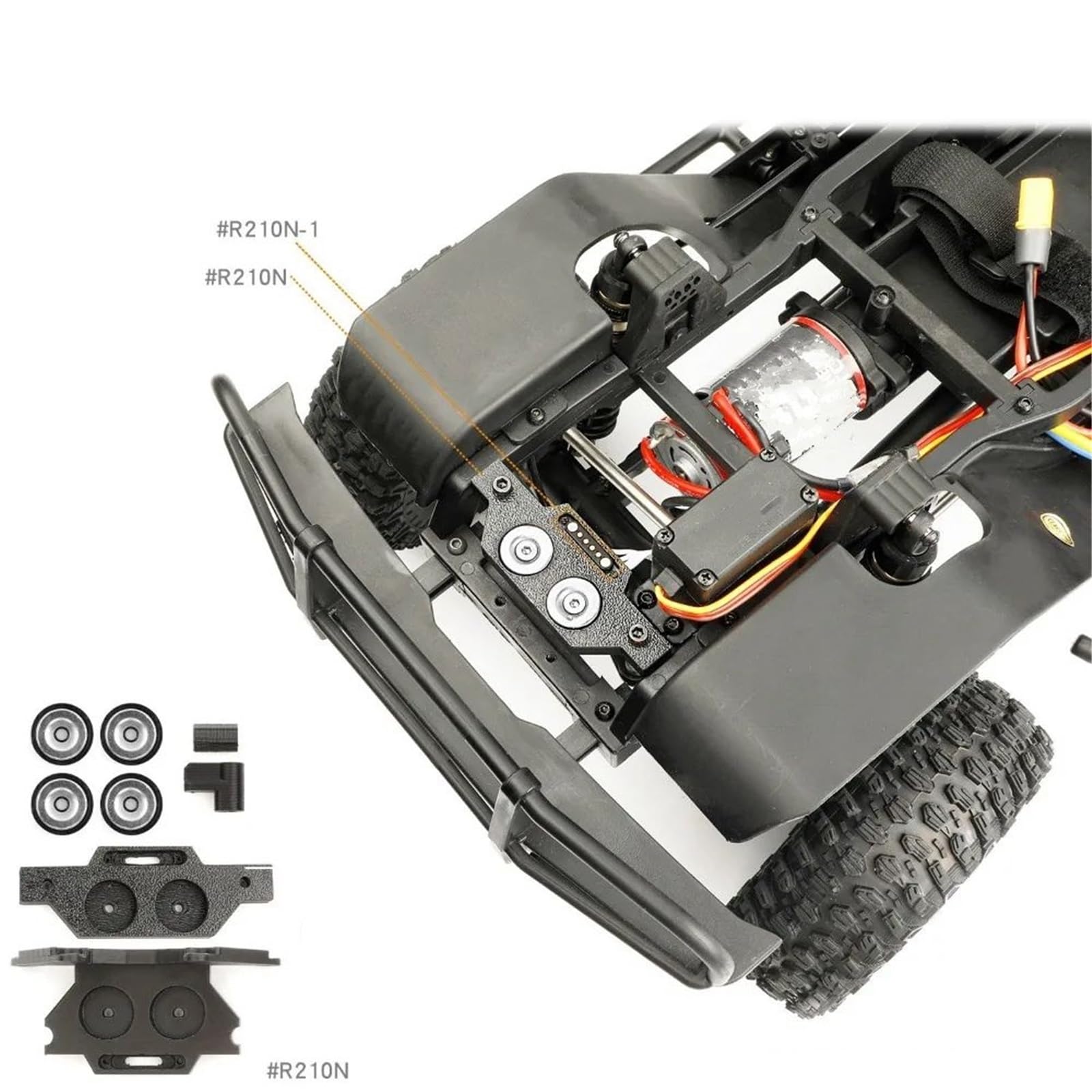 Seconda Manopola Pilastro Scocca Magnete Per YK4107 1/10 RC Aggiornamento Accessorio Per Auto RC