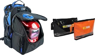 MELOTOUGH Welding Tool Backpack Extreme Gear Pack with Large Capacity Helmet Holder Luggage Storage Bag + Waterproof Material 12 inch Zipper Tool Pouch Fastener Bag