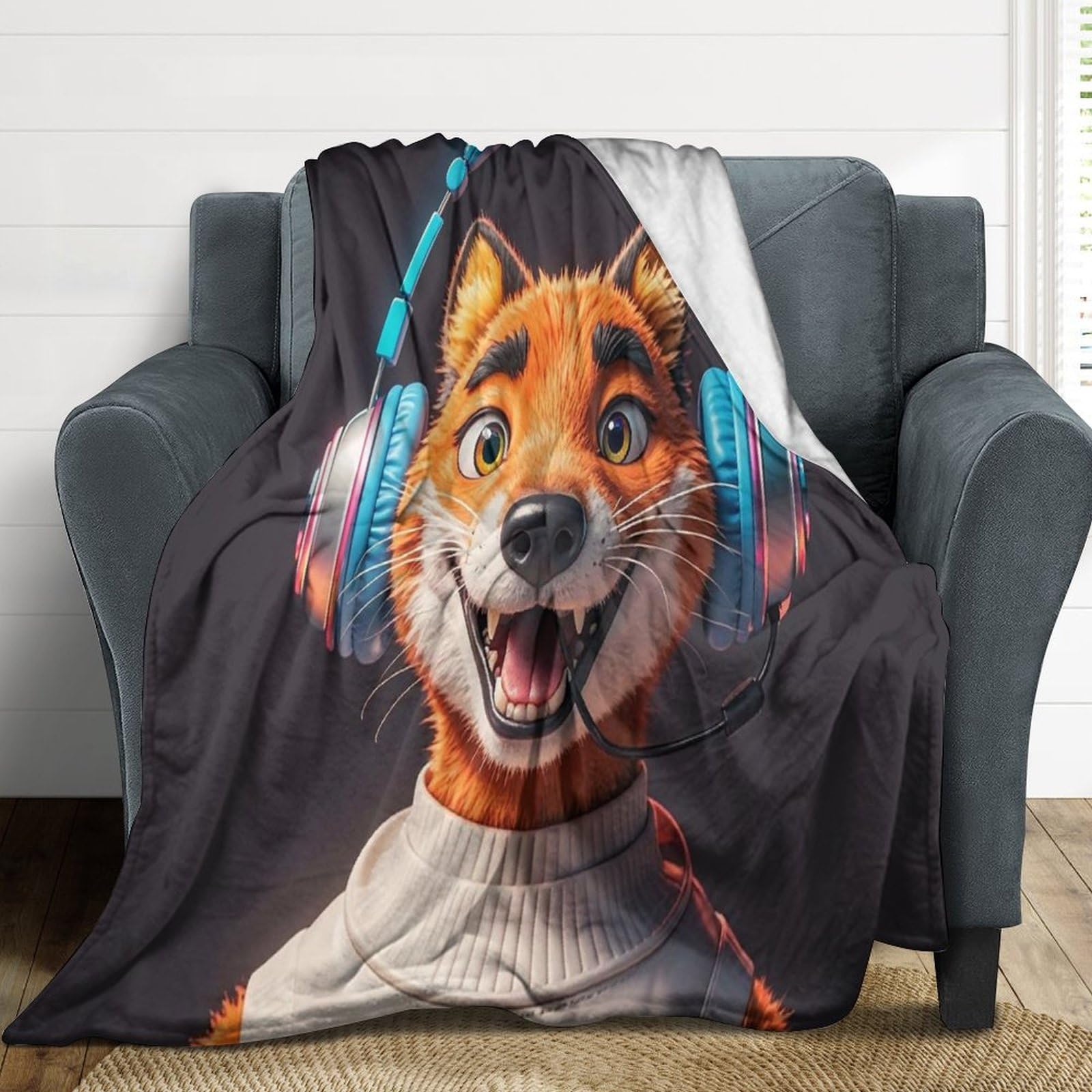 Couverture en flanelle douce pour lit canapé voyage et plaid de camping