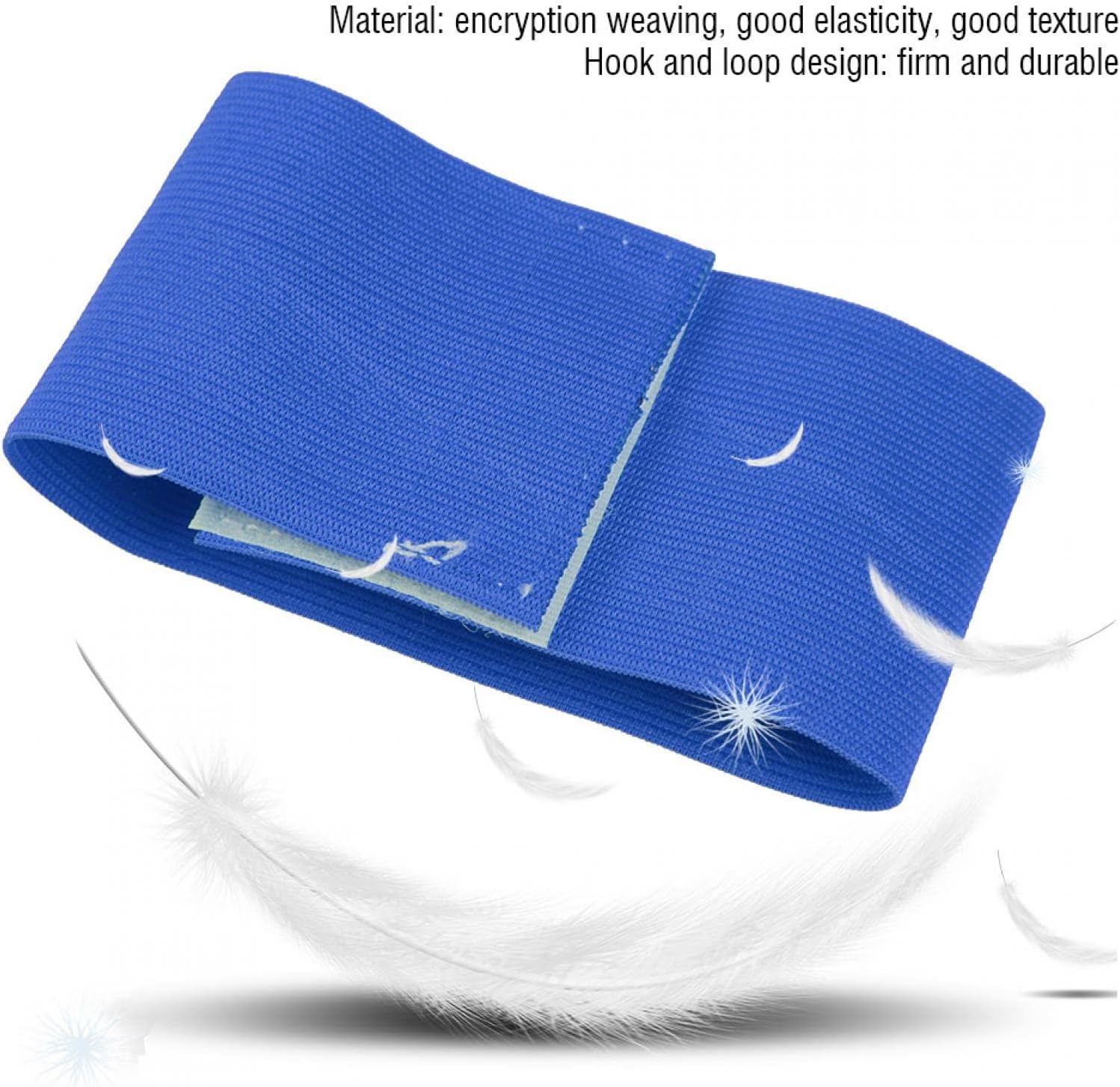 Captain Armband, Outdoor Team Sports Groups Soccer Armbands Adjustable Player Bands Elastic Soccer Captain Armband for Adult Youth School Team Competition Players (Blue)