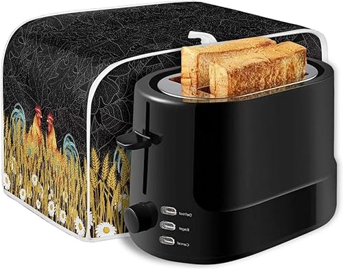 Vista 250 de Cubierta para tostadora de cocina, protector para hornear se adapta a la mayoría de tostadoras estándar de 4 rebanadas, mantiene la tostadora libre