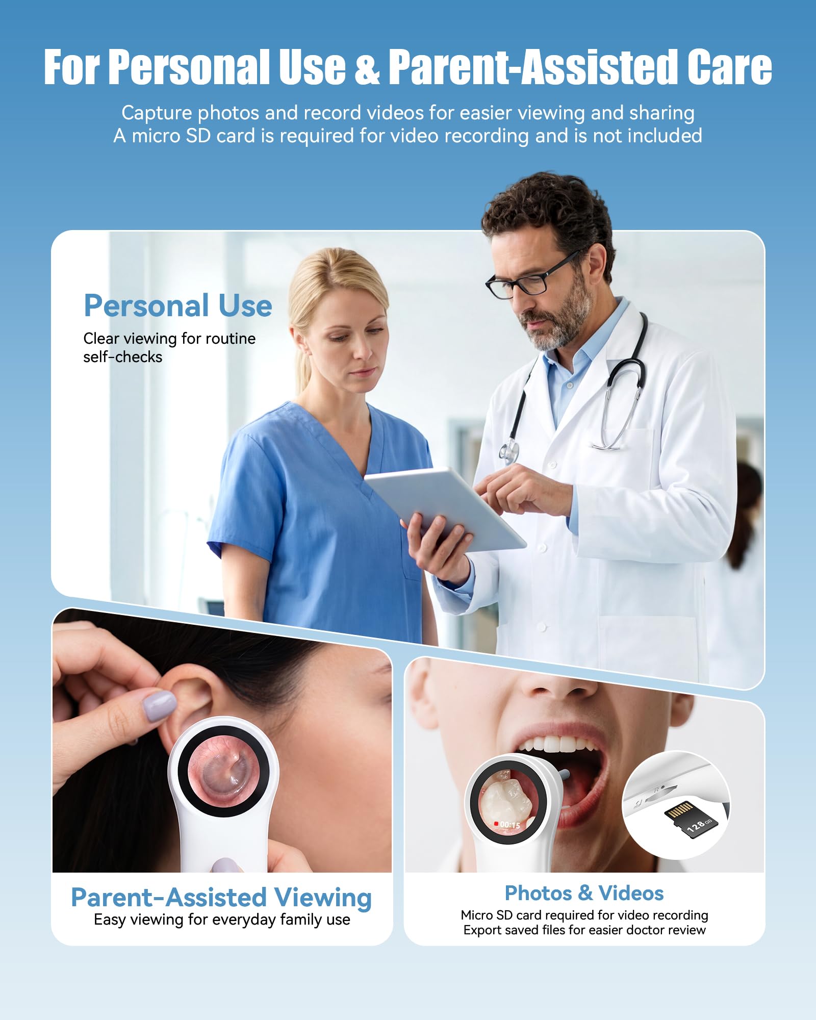 Digital Otoscope - 1080P HD Ear Camera -6