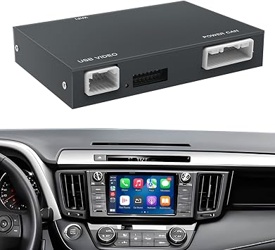 Wireless Carplay/Android Auto for Toyota Entune2.0 & Touch2 2014-2019 Retrofit Kit 2026 New Version Decoder Fits for Corolla/RAV4/Highlander/Tacoma/Tundra/Camry/Avalon/Prius/CH-R/Sienna/Camry