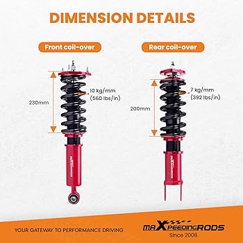 Amazon.com: maXpeedingrods Coilovers for Nissan 370Z RWD