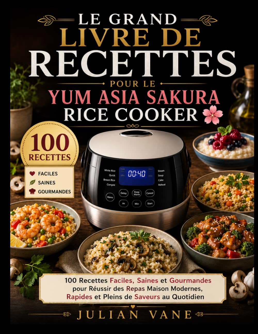 Le Grand Livre De Recettes Pour Le Yum Asia Sakura Rice Cooker: 100 Recettes Faciles, Saines et Gourmandes pour Réussir des Repas Maison Modernes, Rapides et Pleins de Saveurs au Quotidien