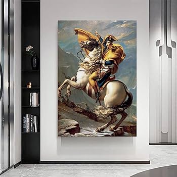 アルプス越えのナポレオン　ジャック=ルイ・ダヴィッド　絵画　東京富士美術館蔵 Amazon｜Jacques-Louis Davidジャック＝ルイ・ダヴィッド