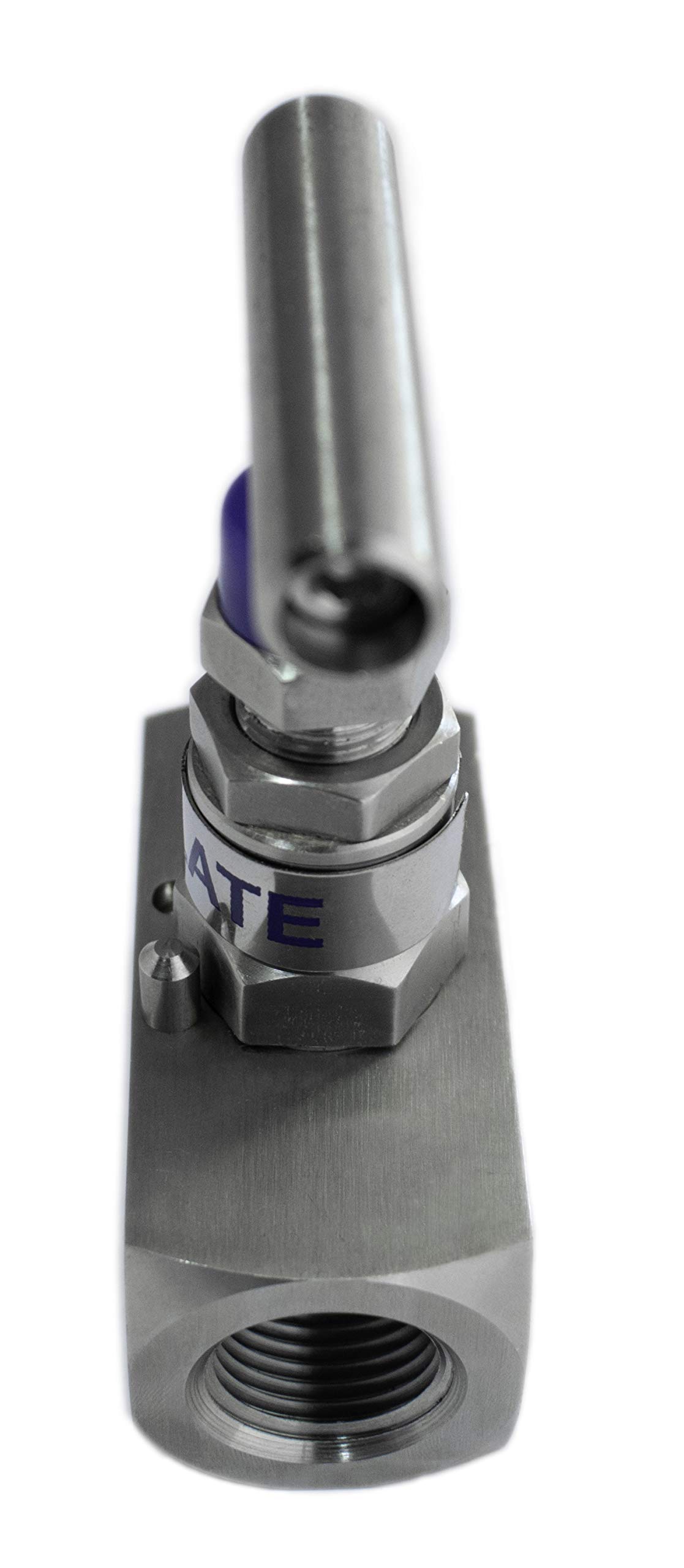 Zaes - Valve d’arrêt à aiguille en acier inoxydable 1/4" filetage femelle AISI 316L PTFE 10000 PSI (690 Bar)
