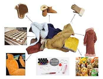 Amazon.com: Sheep Scraps, Sheep Leather Remnants, Sheep Wool