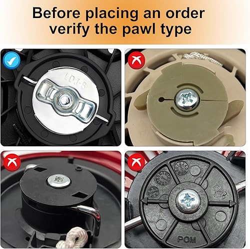 Vista 15 de Conjunto de arranque de tracción para Champion 196cc 208cc 212cc 224cc 3000 3500 4000 4500 vatios 5.5hp 6.5hp motor CPE generador bomba de agua