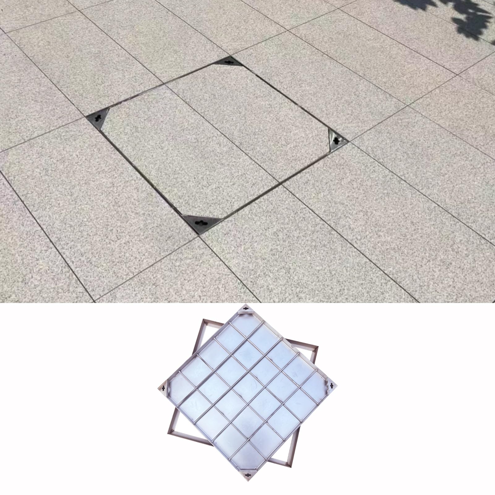 Caniveau Exterieur Couvercle De Regard Rectangulaire Encastré