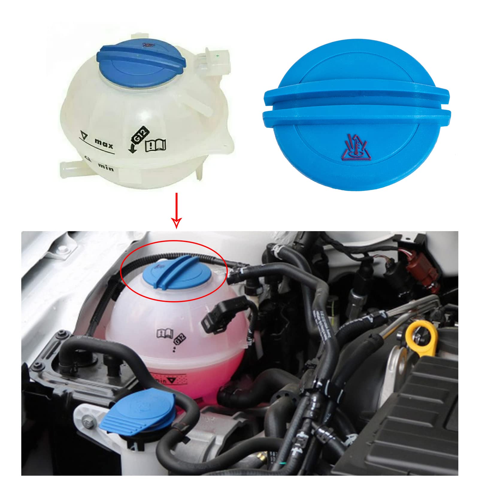 Tappo Serbatoio Liquido Di Raffreddamento C17041 - Compatibile Con 3B0 121 321 - Foto 7