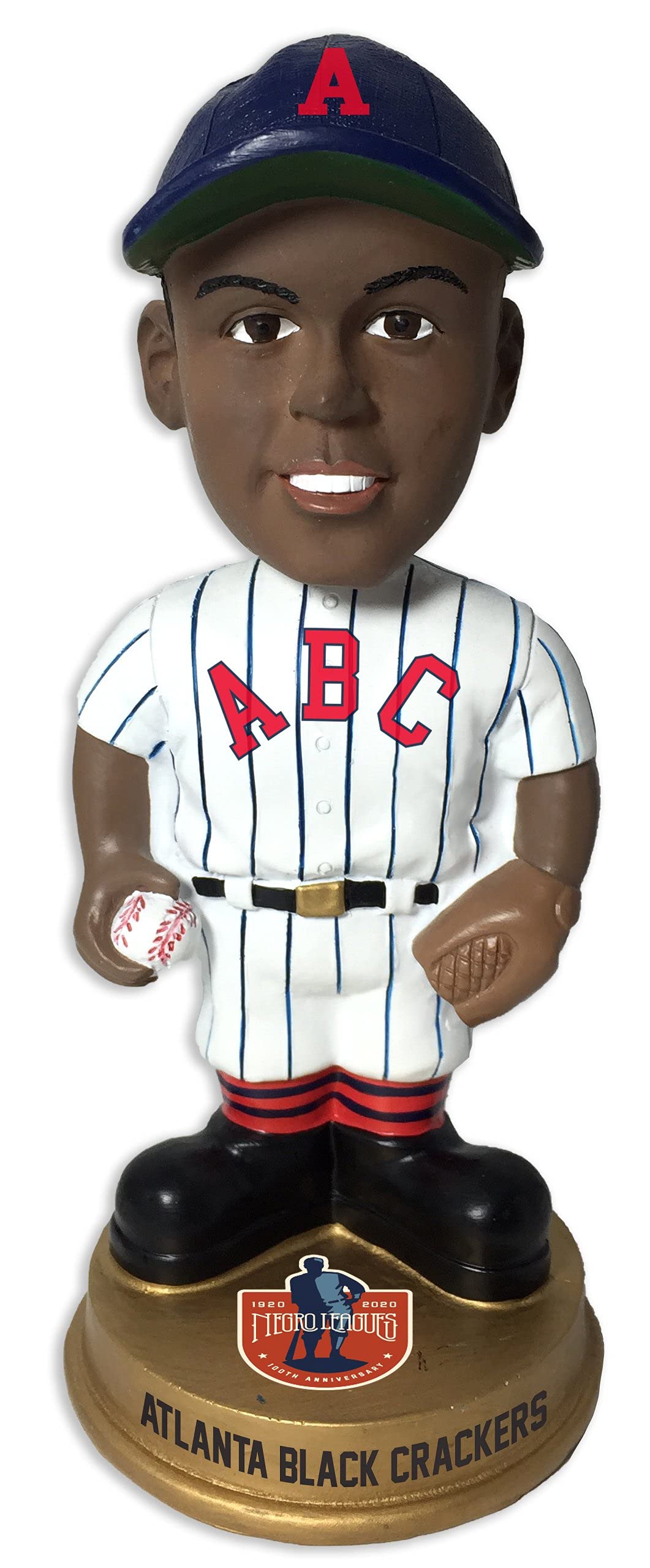 Negro Leagues Vintage Atlanta Black Crackers Gold Base Numbered /100 Bobblehead