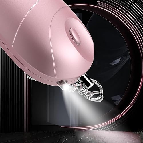 Miniatura 5 de Paquete de 6 sirenas de alarma personal de emergencia de autodefensa con luces LED, alarma de seguridad para mujeres, niños y ancianos (multicolor)