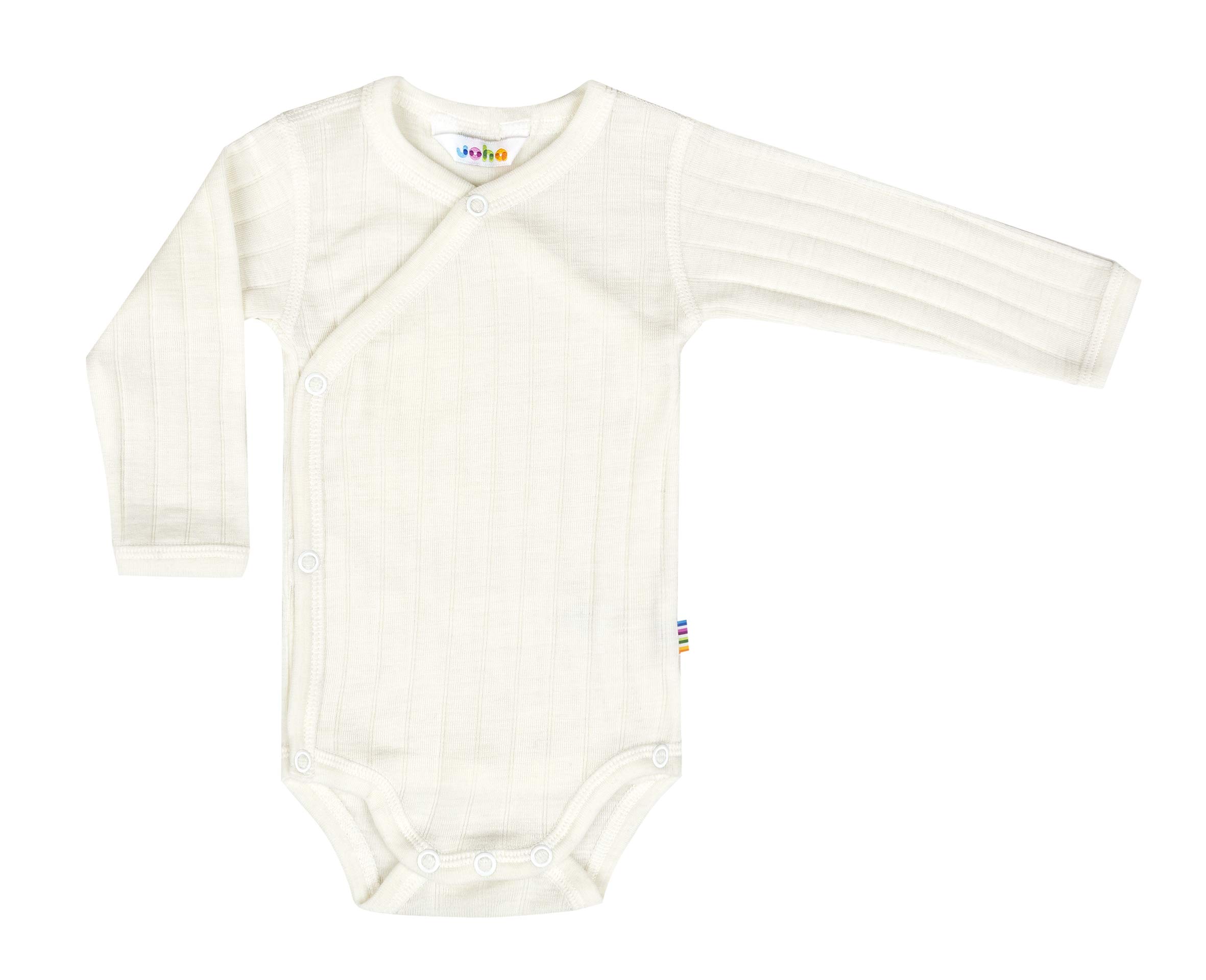 Joha Wickel-Body Langarm aus Merino-Wolle/Seide Natur, Größe 40-44, Natur