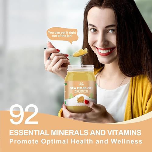 Miniatura 89 de Gel de musgo marino de 15 onzas, gel natural de masa marina irlandesa artesanal con 92 minerales y vitaminas, sin OMG, sin gluten, vegano, defensa