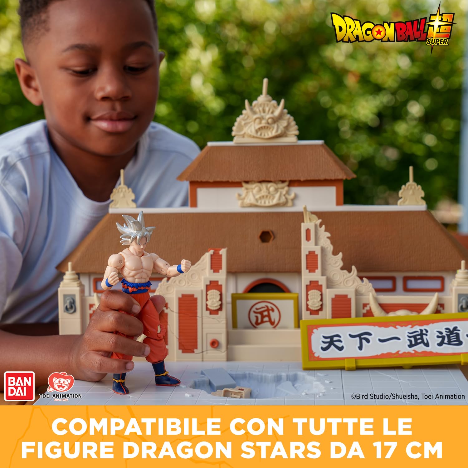 Dragon Ball Super Bandai Arena Tenkaichi Budokai - Torneo Mondiale di Arti Marziali - Diorama per Figure Dragon Ball Scenografia Ufficiale Combattimento - Giocattolo bambini 4 anni in su - 36790