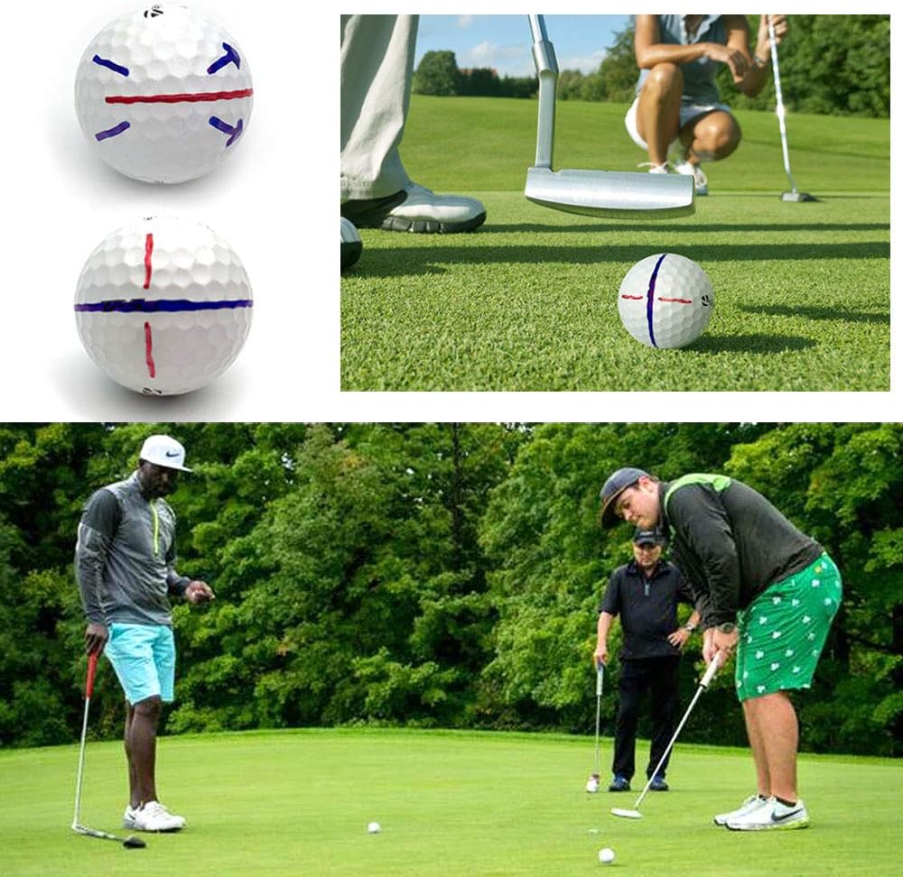 review JKL Golf Ball Marker Alignment Tool-Golf Accessories for Golf Ball Marker Line Liner Drawing Stencil Kit and Golf Ball Marker Pen, Golf Training Straight Shot Putt Tool Gift Set for Kid Men and Women