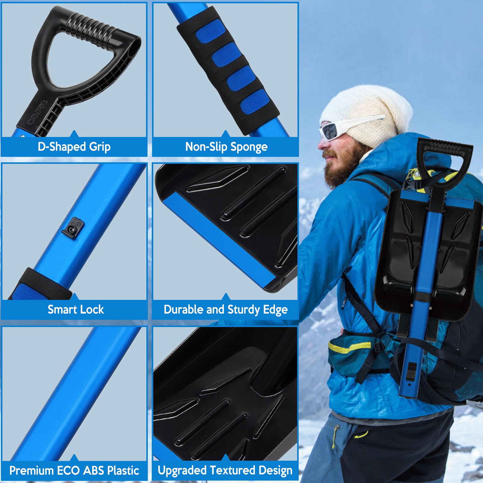 ⭐️折りたたみ式 除雪シャベル 車 トラック キャンプ アウトドア 伸縮式 Amazon.co.jp: 折りたたみ式車用除雪シャベル、車、トラック