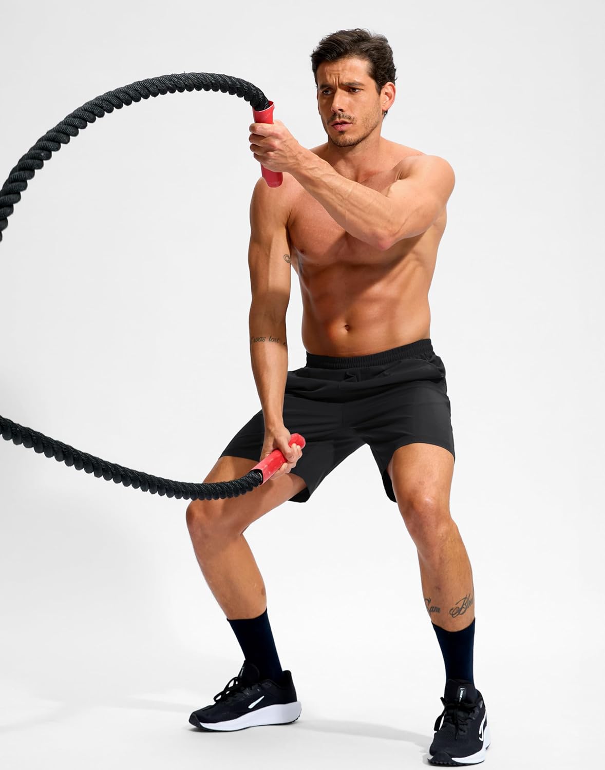 Soothfeel Men's Athletic Workout Shorts with Zipper Pocket 5"/7" Running Gym Shorts for Men Lightweight Quick Dry Tennis - Image 7