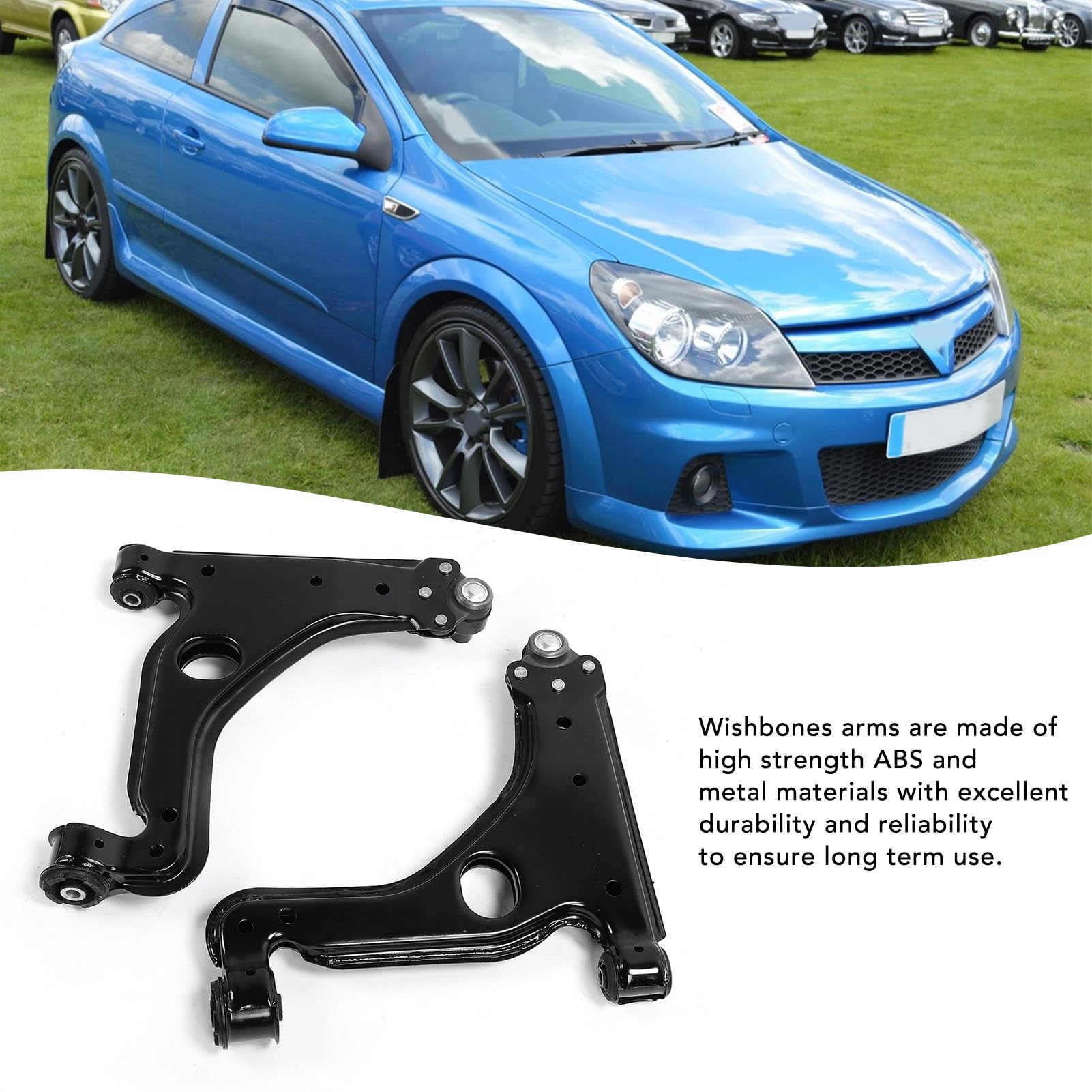 2PCS Front Wishbones Dolne Zawieszenie Ramiona ABS Metal 24454477 Wymiana dla Meriva Zafira Front Wishbones Dolne Zawieszenie Podsumowanie W Zawieszeniu Załęzie Armswiiszbones