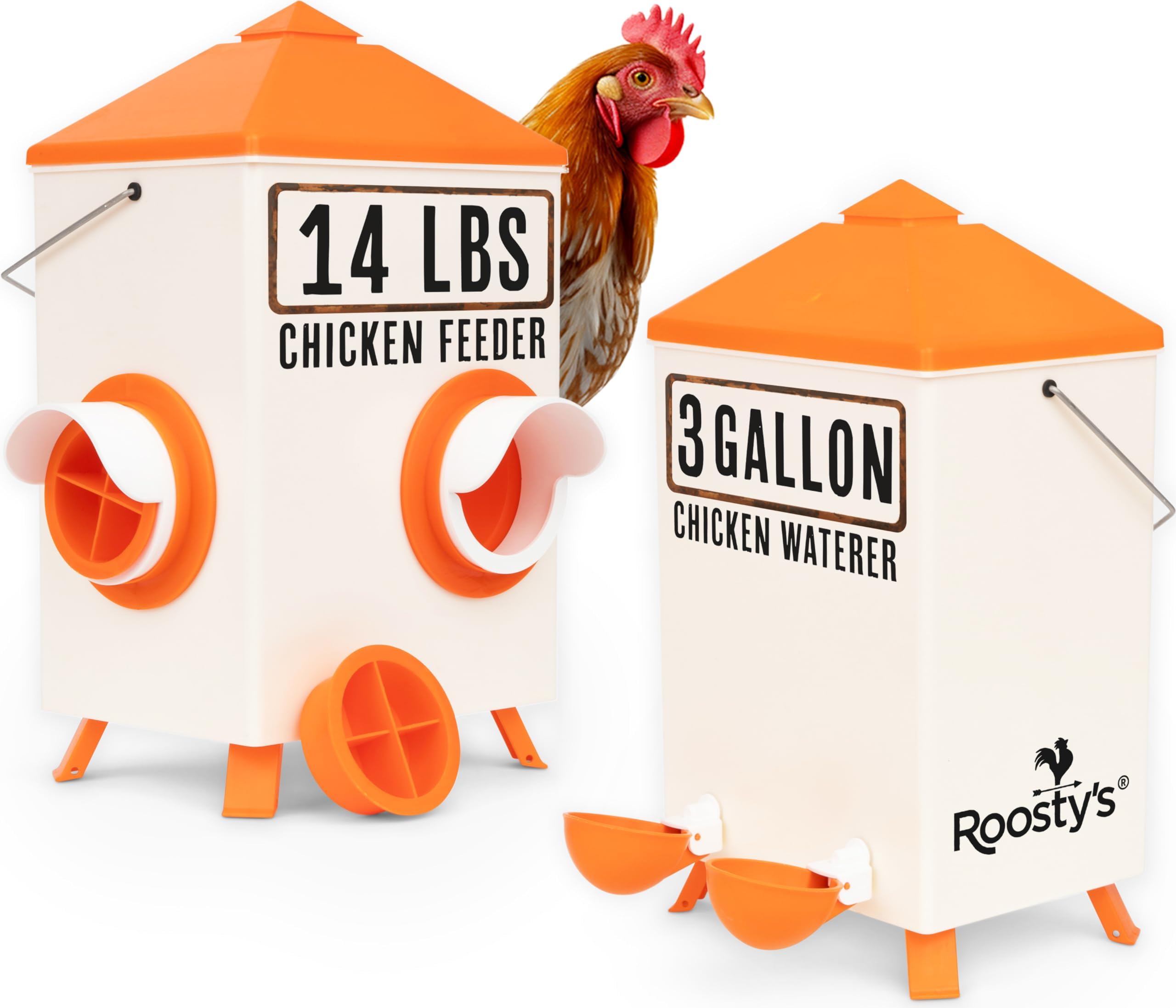 Rural365 Chicken Treadle Feeder 17.6 lb. Capacity