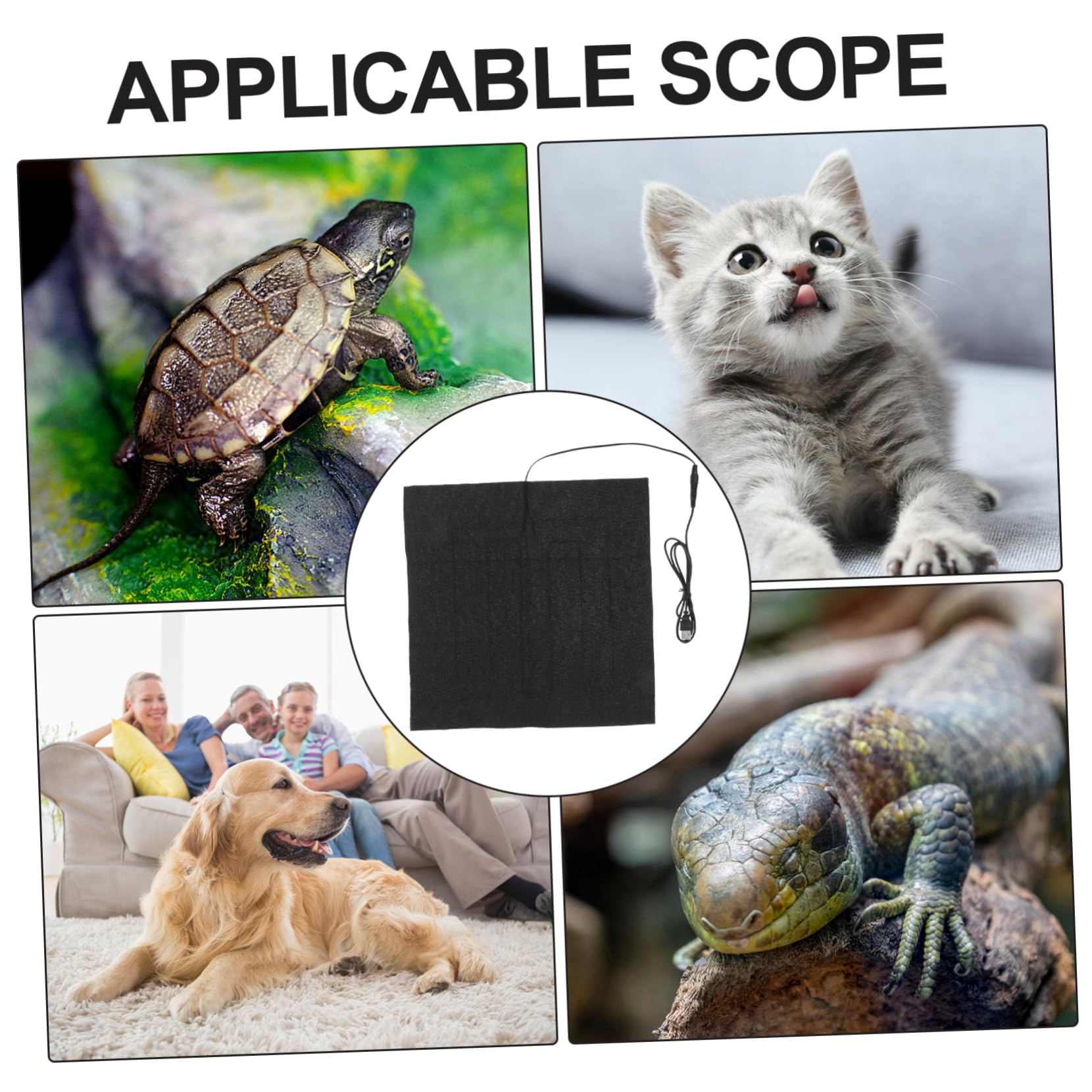 Mipcase Pet Heating Pad Multi-use Reptile Heating Pad Small Heating Pad for Pets Pet Heating Pad
