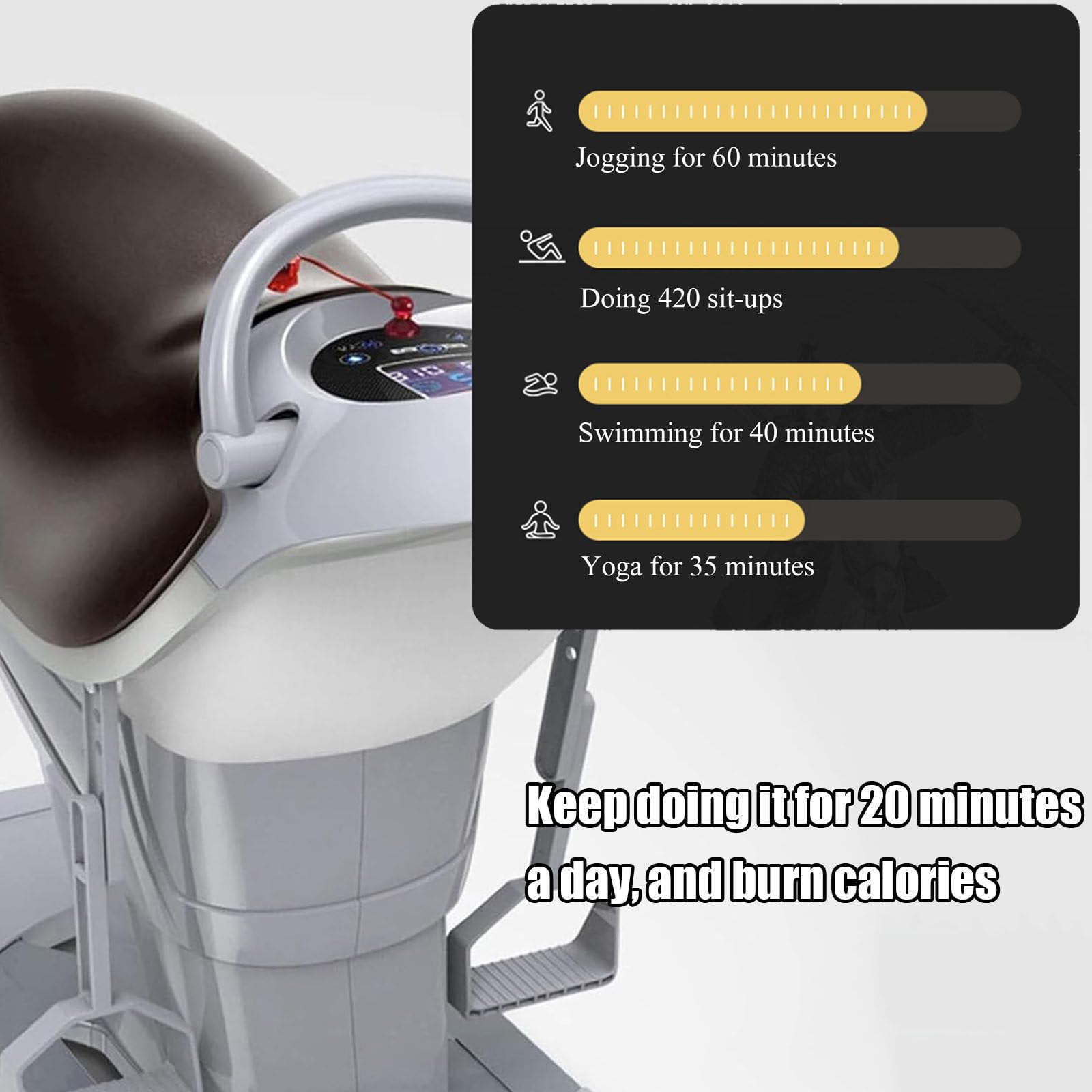 Po-Workout-Trainer, Elektrisches Reitgerät Für Zu Hause, Elektrisches Reitgerät, Für Reitsimulation,Black