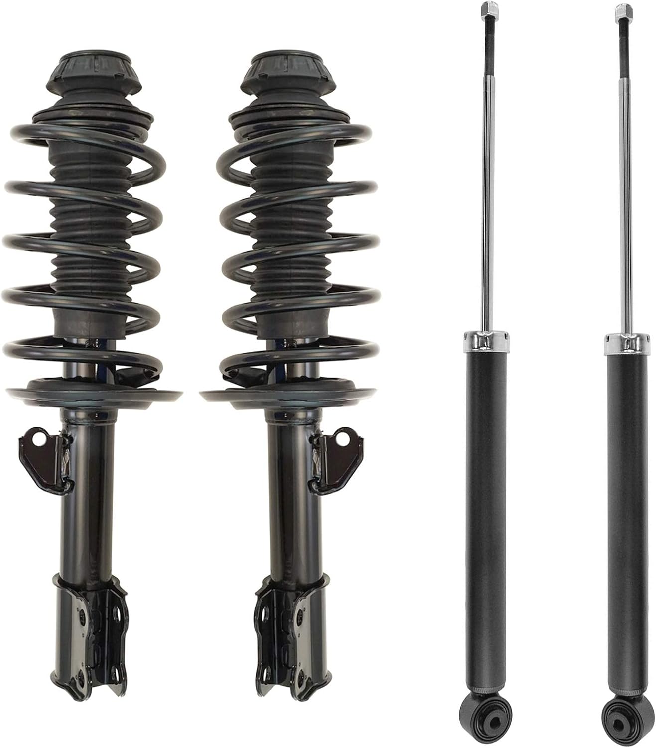 TRQ Front & Rear Complete Strut Assembly Kit for 2012-2018 Prius C
