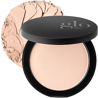 Glo Skin Beauty Pressed Base Powder Foundation Makeup - Flawless Coverage for a Radiant Natural, Second-Skin Finish (Beige Fair)