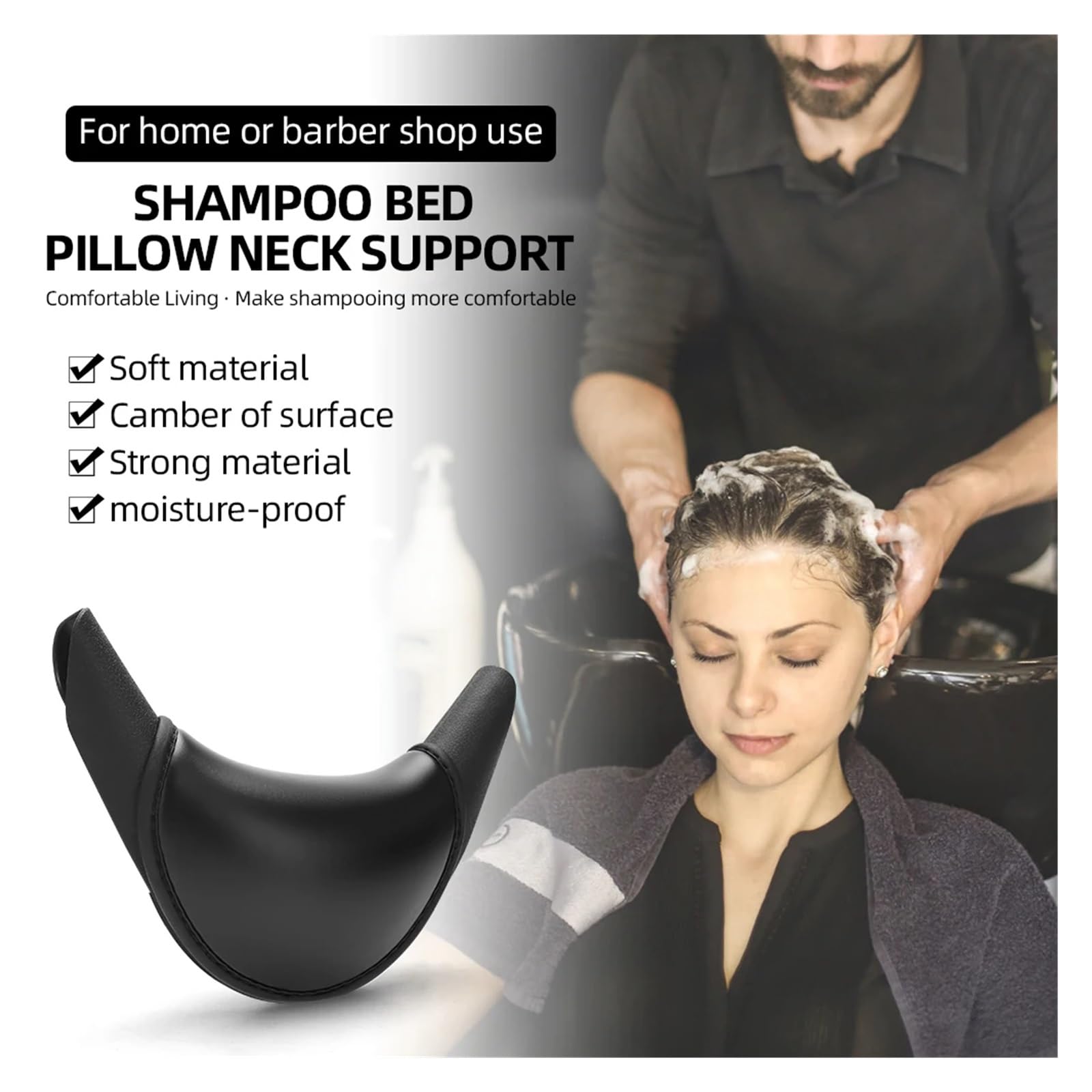 Almohada de Lavado para el Cabello Almohada for el Cuello for Lavado de Pelo y Piel, Cuenco for champú, Belleza del Cabello, cojín for Fregadero, Lavabo, Accesorios de salón