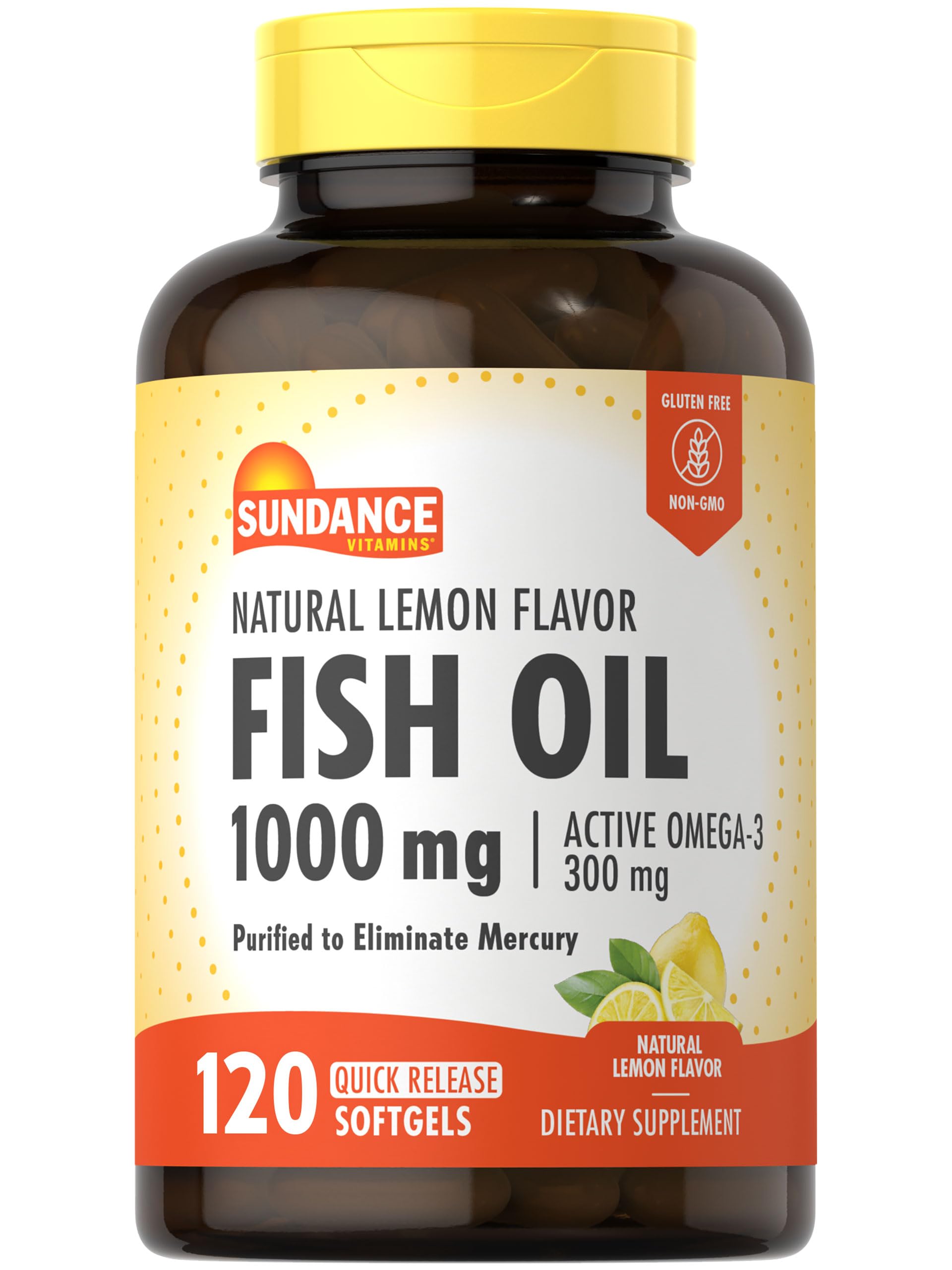 Sundance Fish Oil Softgels 1000mg | 120 Count