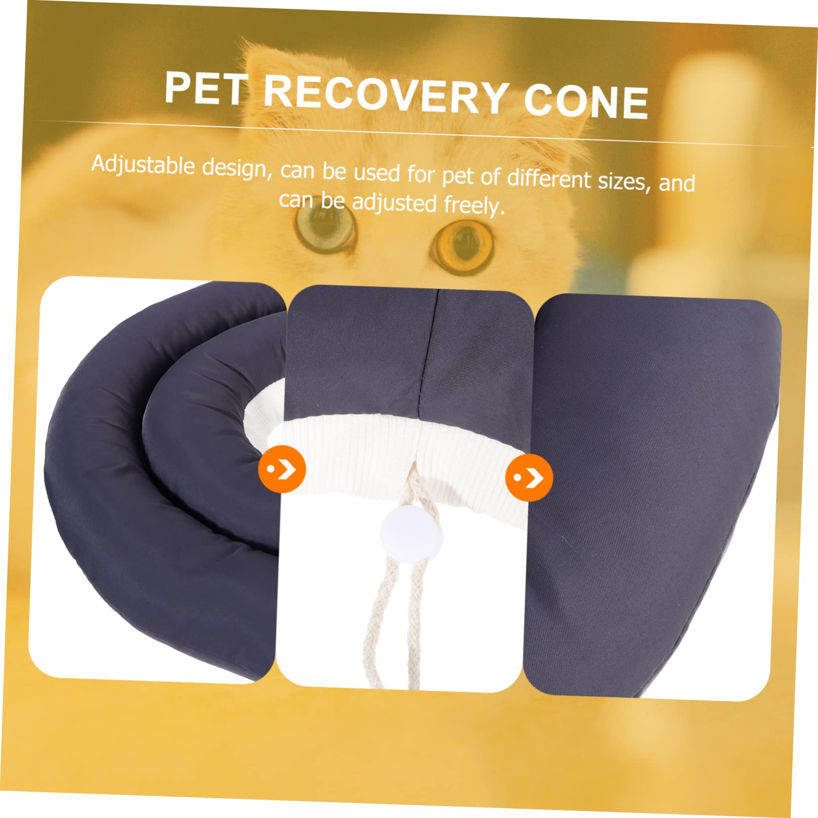 POPETPOP Collar Elástico para Mascotas (2 Unidades) Cono De Gato Material Talla L
