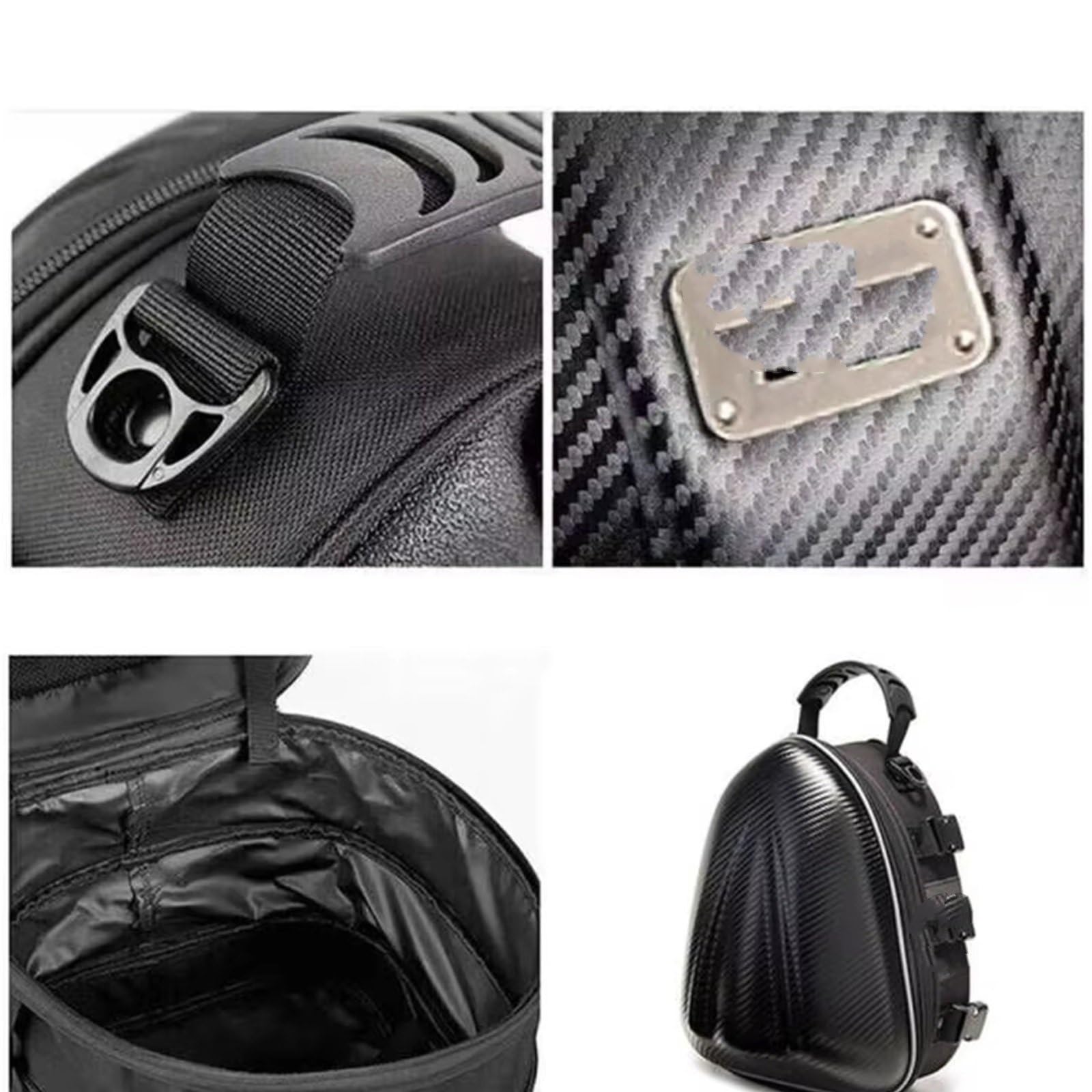 nongyo Umhängetasche Kit Helmtasche Carbon Fiber Motorradtasche wasserdichte Motorrad Hecktasche Hecktasche Hecktasche Rücksitztasche Rucksack Motorrad hecktasche