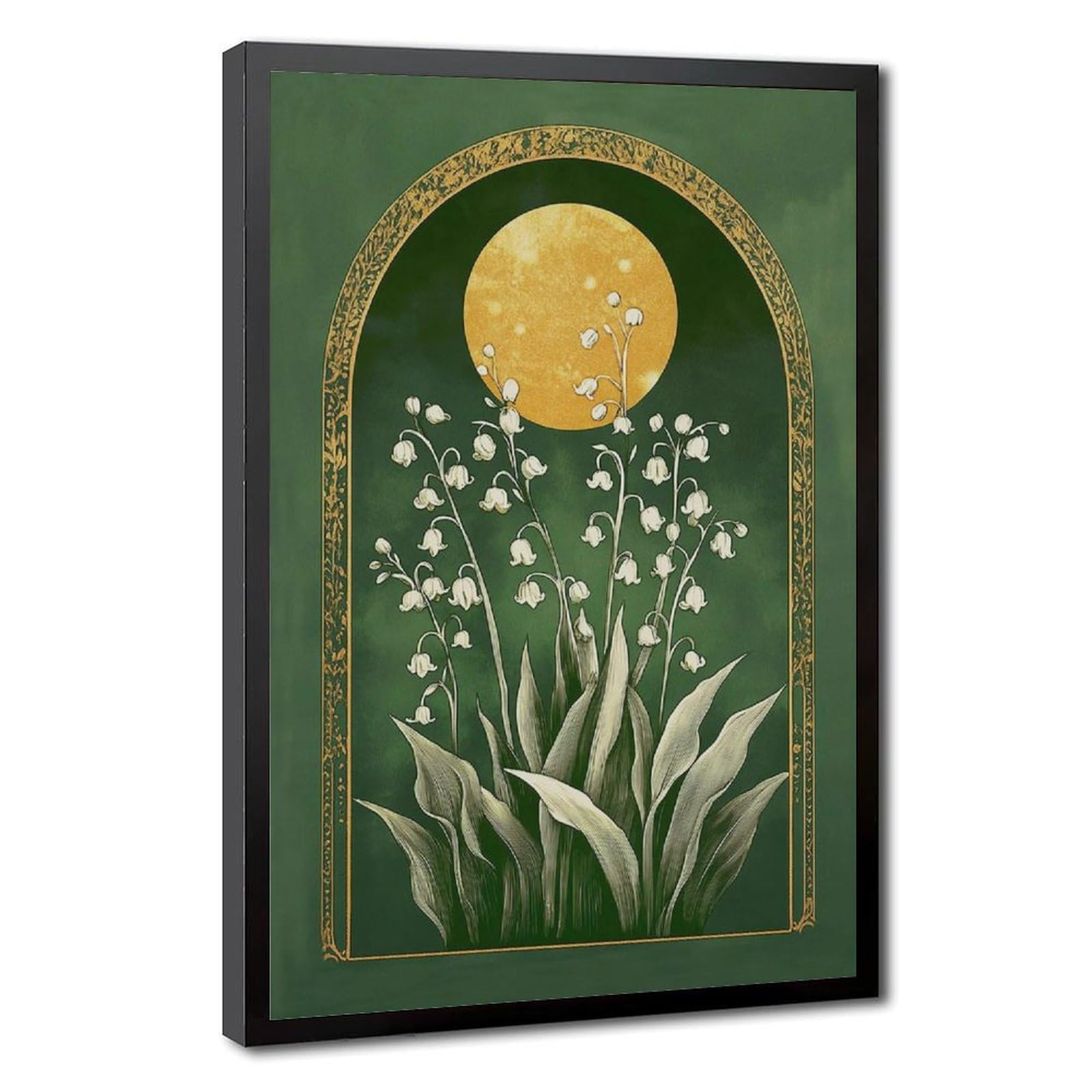 Bareronor Lily of The Valley Canvas Poster for Bedroom Decor Gift