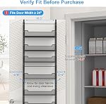 VyGrow 8-Tier Organisateur de garde-manger avec panier réglable, Organisation de porte de garde pour rangement de cuisine de cellier Spice Rack