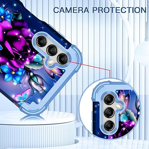 Miniatura 3 de LONTECT Funda protectora para Galaxy A14 5G a prueba de golpes, 3 en 1, resistente, híbrida, resistente, de alto impacto, para Samsung Galaxy A14 5G