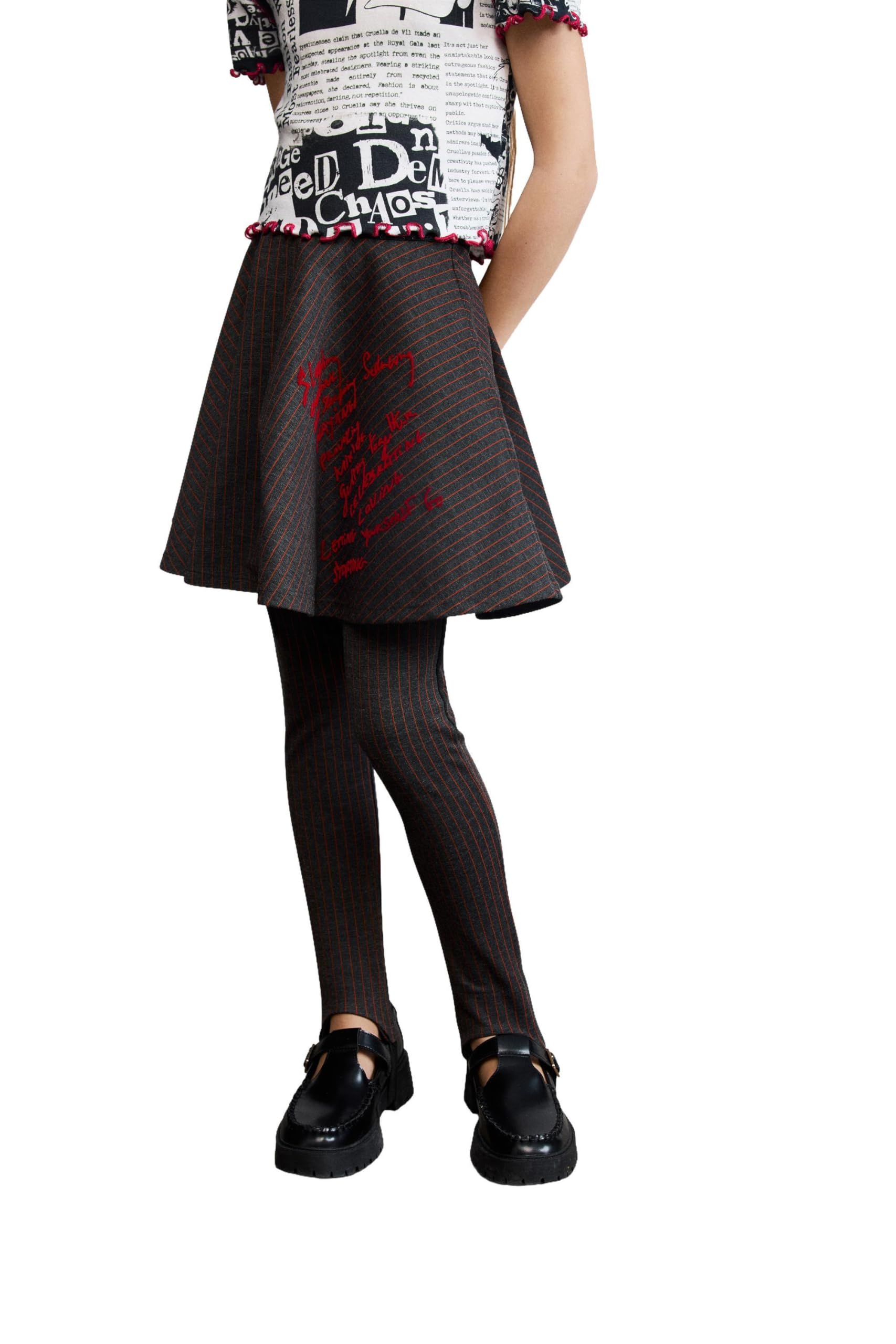 Desigual Falda Niña Negro 9/10