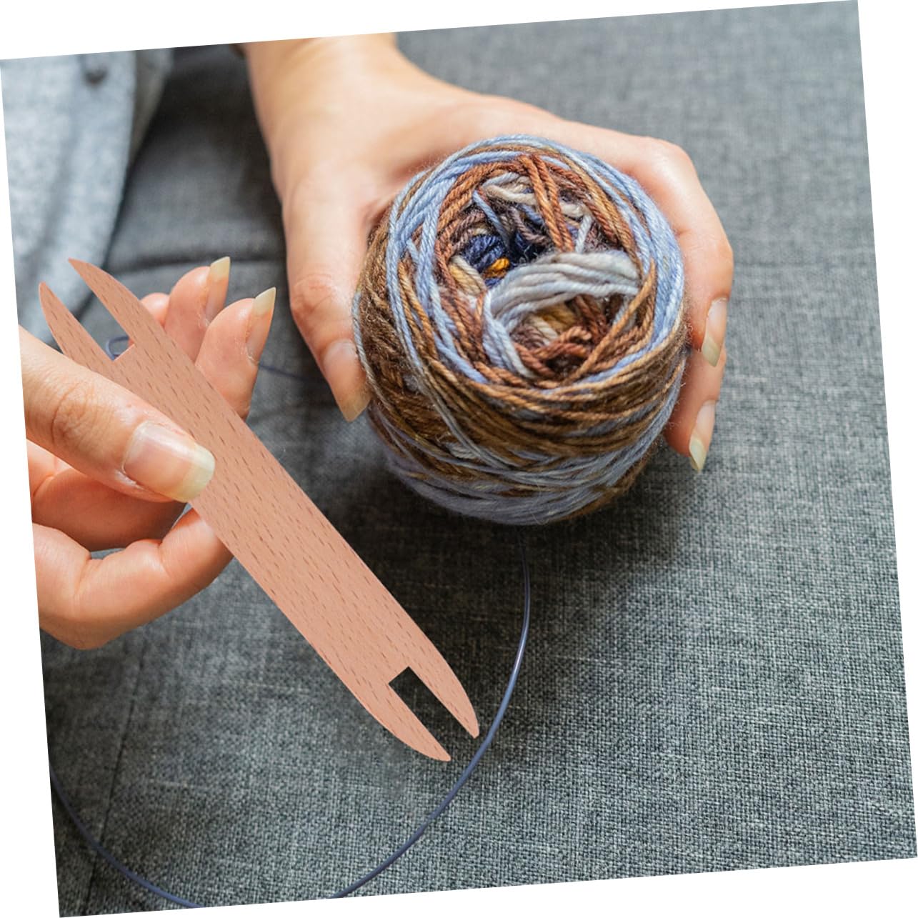 SEWACC 4 Sätze Pendeln Webstöcke Schiffchen Weben Strickstühle Strickwebstuhl Pullover Weben Schiffchen Braid Tool Strickset Werkzeug Stricknadeln Aus Holz Holzschiffchen 2 Stück * 4
